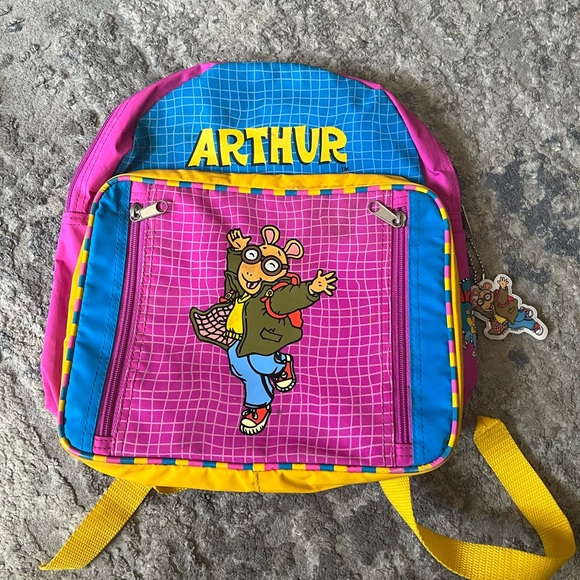 PBS kids 1997 Vintage Arthur Marc Brown Tv Show Toddler/preschool Age Backpack - Picture 1 of 5